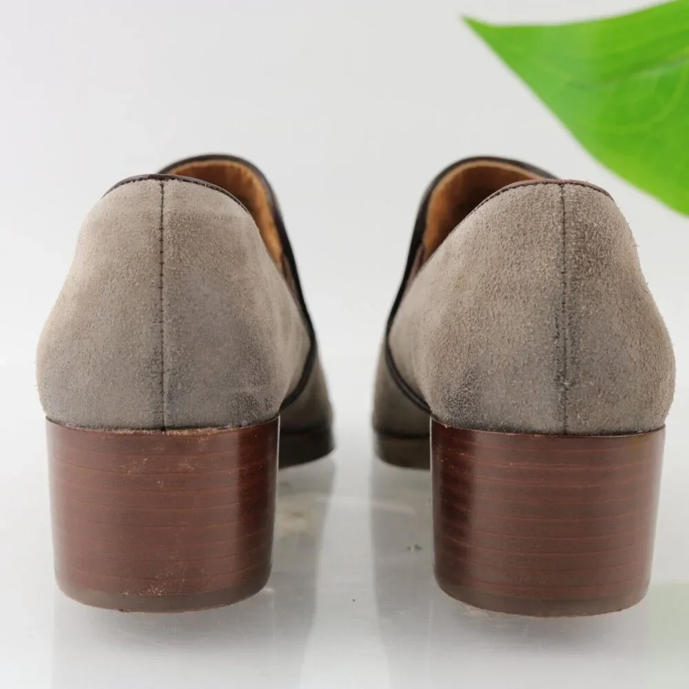 Sofft Women's Velina Boot Size‎ 8.5 Gray Taupe Suede Shootie Ankle Pump Low Heel